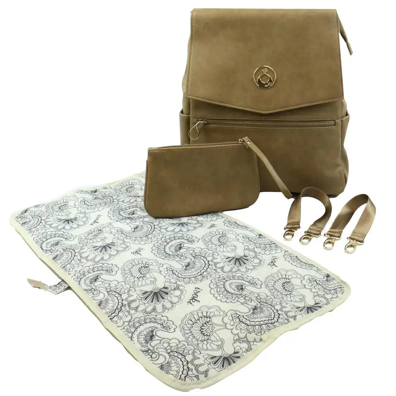 Isoki Hartley Backpack LATTE - Babyonline