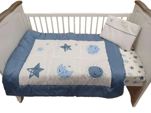 Sleep Tight Cot Bedding Set STARS & MOONS - Babyonline