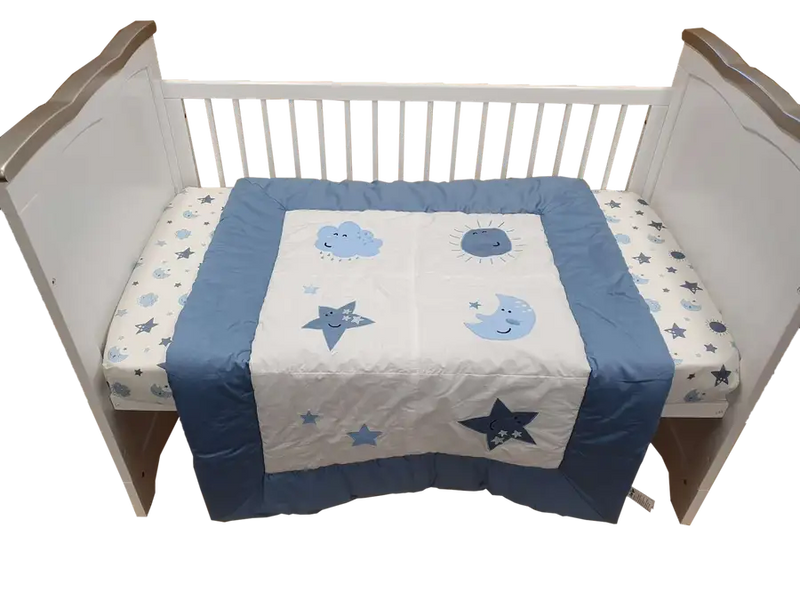 Sleep Tight Cot Bedding Set STARS & MOONS - Babyonline