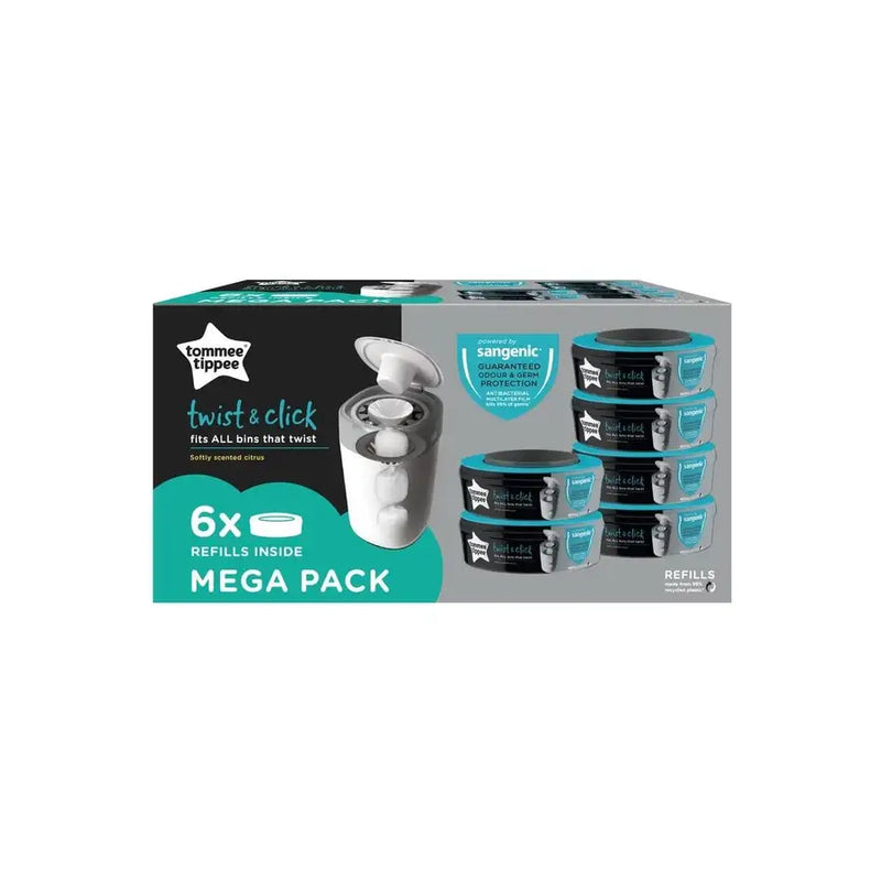 Tommee Tippee Sangenic TWIST & CLICK Nappy Disposal Refills - Babyonline