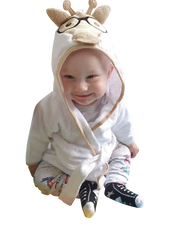 Neeva Baby Bath Robe HIPSTER GIRAFFE - Babyonline