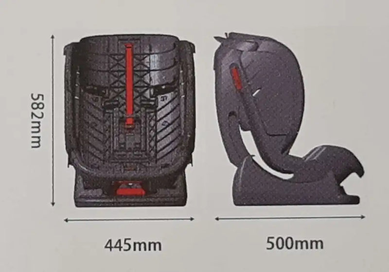 Neeva 3-in-1 Convertible Car Seat 0-36kg : CHEVRON