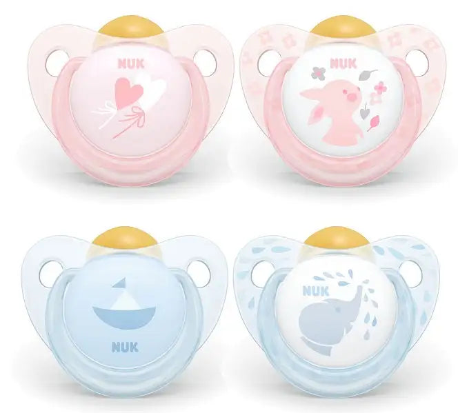 NUK *LATEX* Pacifiers Rose & Blue Collection Pack of 2 - Babyonline