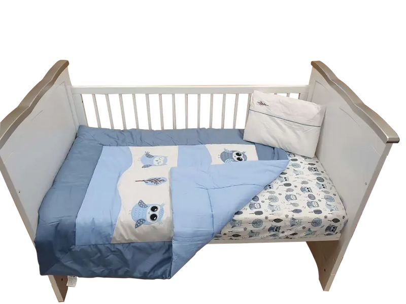 Sleep Tight Cot Bedding Set OWLS - Babyonline
