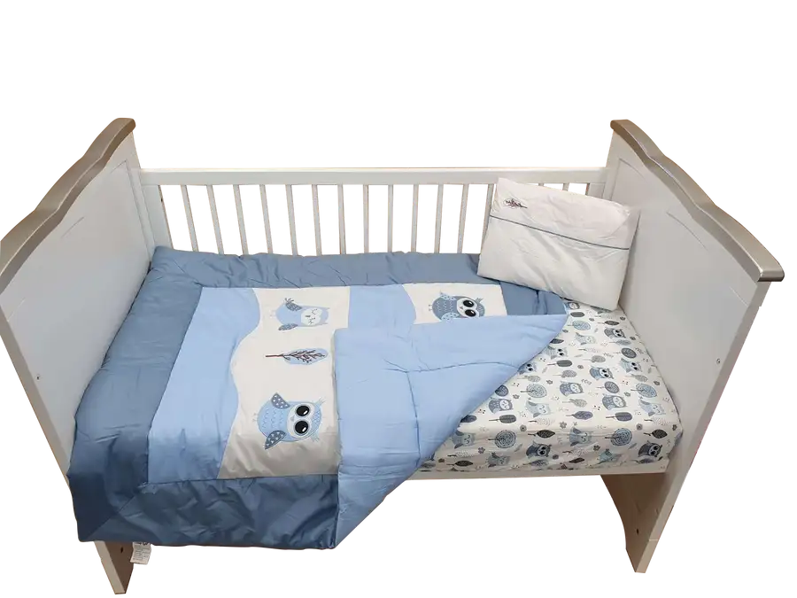 Sleep Tight Cot Bedding Set OWLS - Babyonline