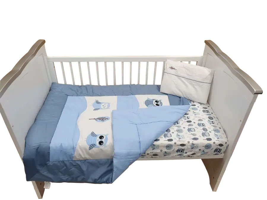 Sleep Tight Cot Bedding Set OWLS 36 Babyonline