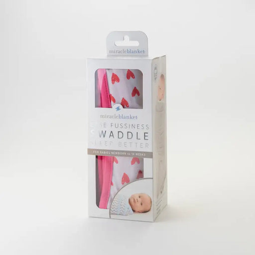Miracle Blanket Swaddle - CORAL HEARTS - Babyonline