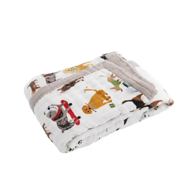 Little Unicorn Cotton Muslin Baby Blanket - Woof - Babyonline