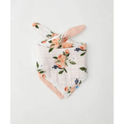 Little Unicorn Reversible Muslin Bandana Bib WATERCOLOUR ROSES - Babyonline