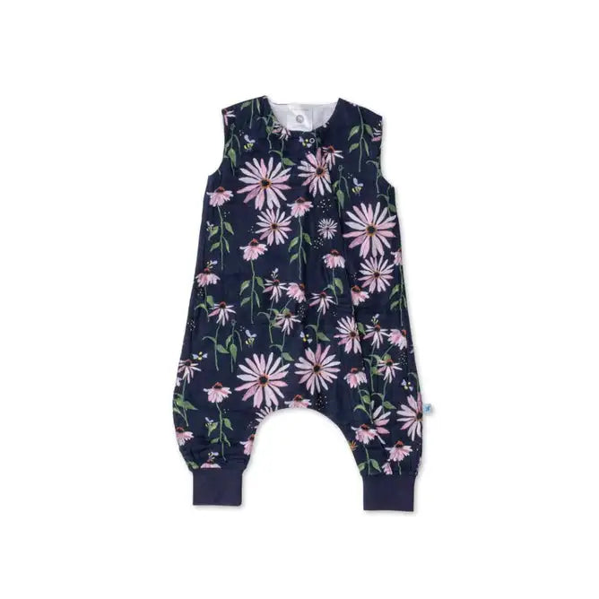 Little Unicorn Cotton Muslin Sleep Romper - Dark Coneflower - Babyonline