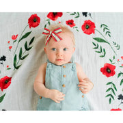 Little Unicorn Photo Blanket & Milestone Set - Summer Poppy - Babyonline