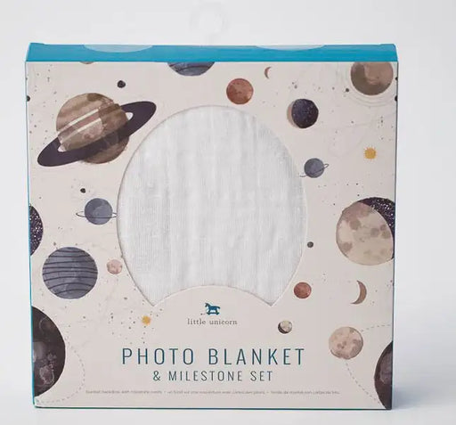 Little Unicorn Photo Blanket & Milestone Set - Planetary - Babyonline