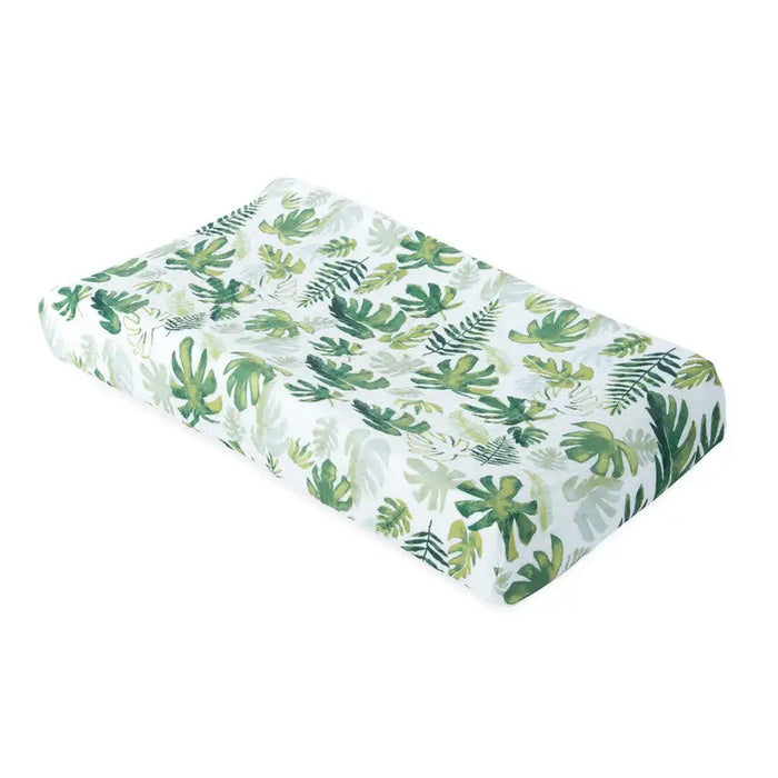 Little Unicorn Muslin Changing Pad Cover - Tropical Leaf - Babyonline