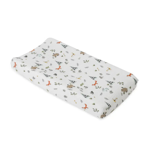 Little Unicorn Muslin Changing Pad Cover - Forest Friends - Babyonline
