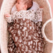 Woolbabe Merino/Organic Cotton swaddle/blanket BARK WILDERNESS - Babyonline