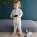 Woolbabe Merino/Organic Cotton PJ Suit - PEBBLE - Babyonline