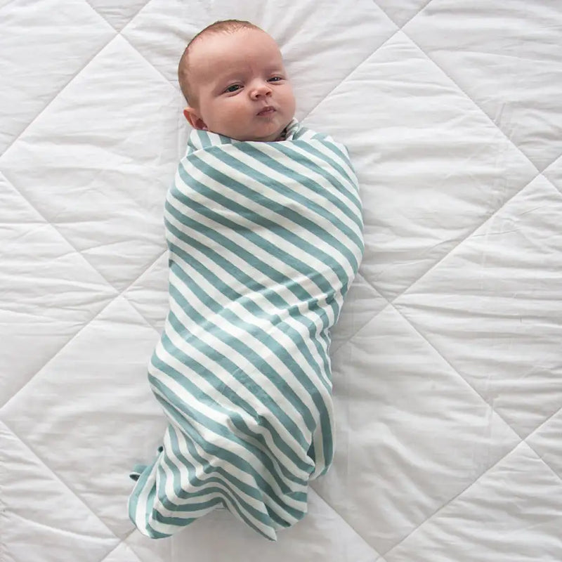 Woolbabe Merino/Organic Cotton swaddle/blanket TIDE - Babyonline