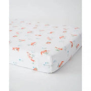 Little Unicorn Cotton Muslin Cot Sheet - Fox - Babyonline
