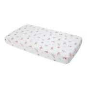 Little Unicorn Cotton Muslin Cot Sheet - Fox - Babyonline