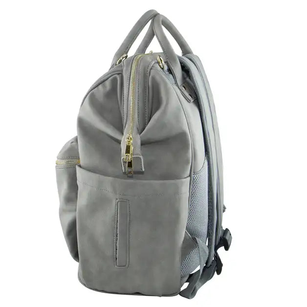 Isoki Nappy Bag Byron XL Backpack - Stone - Babyonline
