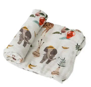 Little Unicorn Single Deluxe Muslin Swaddle - Safari - Babyonline