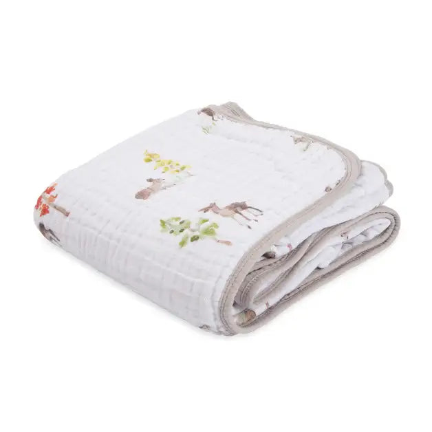 Little Unicorn Muslin Quilt - Oh Deer - Babyonline