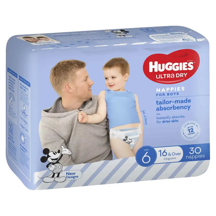 Huggies Ultra Dry - Size 6 (+16kg) BOYS - Babyonline