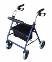 Four Wheel Classic Aluminum Rollator (RO501) - Babyonline