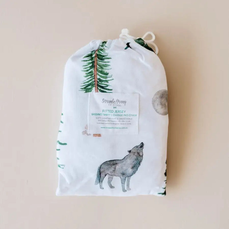 Snuggle Hunny Kids Bassinet Sheet / Change Pad Cover - Alpha - Babyonline