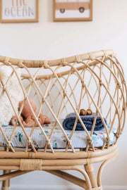 Snuggle Hunny Kids Bassinet Sheet / Change Pad Cover - Whale - Babyonline