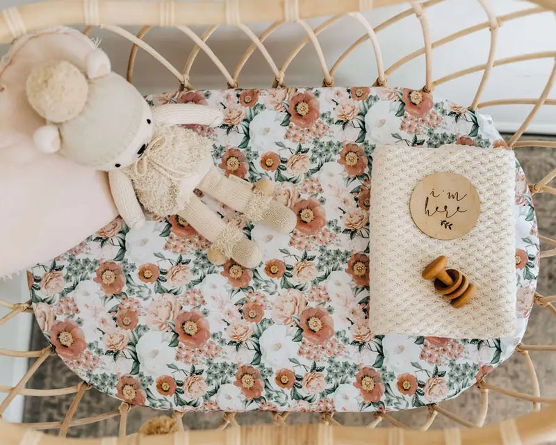 Snuggle Hunny Kids Bassinet Sheet / Change Pad Cover - Florence - Babyonline