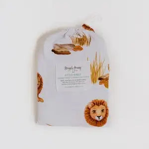 Snuggle Hunny Kids Bassinet Sheet / Change Pad Cover - LION - Babyonline