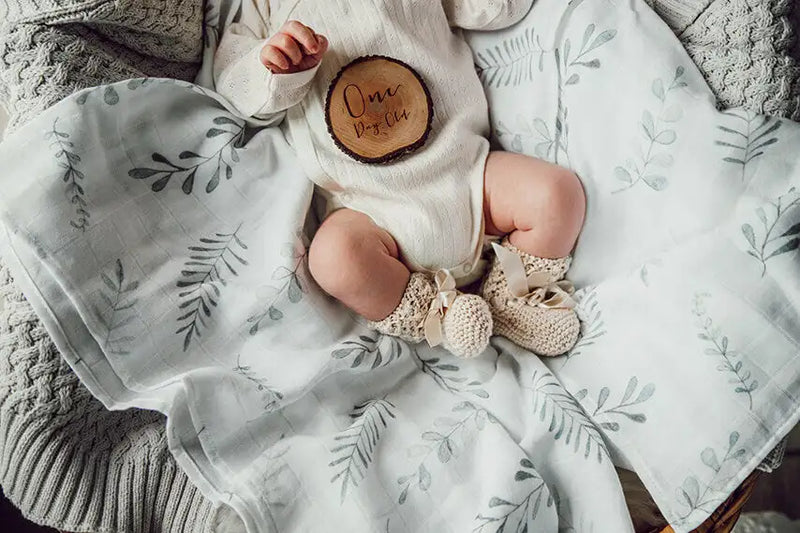 Snuggle Hunny Kids Organic Muslin Wrap - Wild Fern - Babyonline