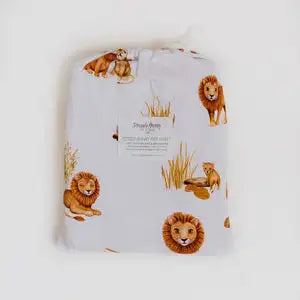 Snuggle Hunny Kids Fitted Cot Sheet - LION - Babyonline