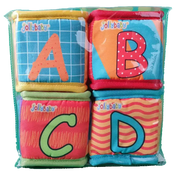 Soft Blocks Touch, Sight & Sound - Pack of 4 - Babyonline