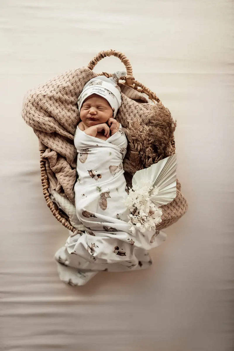 Snuggle Hunny Kids Baby Jersey Wrap & Beanie Set - Fox - Babyonline