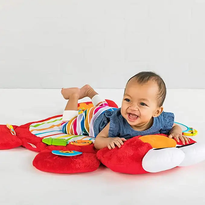 Bright Starts Sesame Street Tummy-Time Elmo Prop Mat - Babyonline