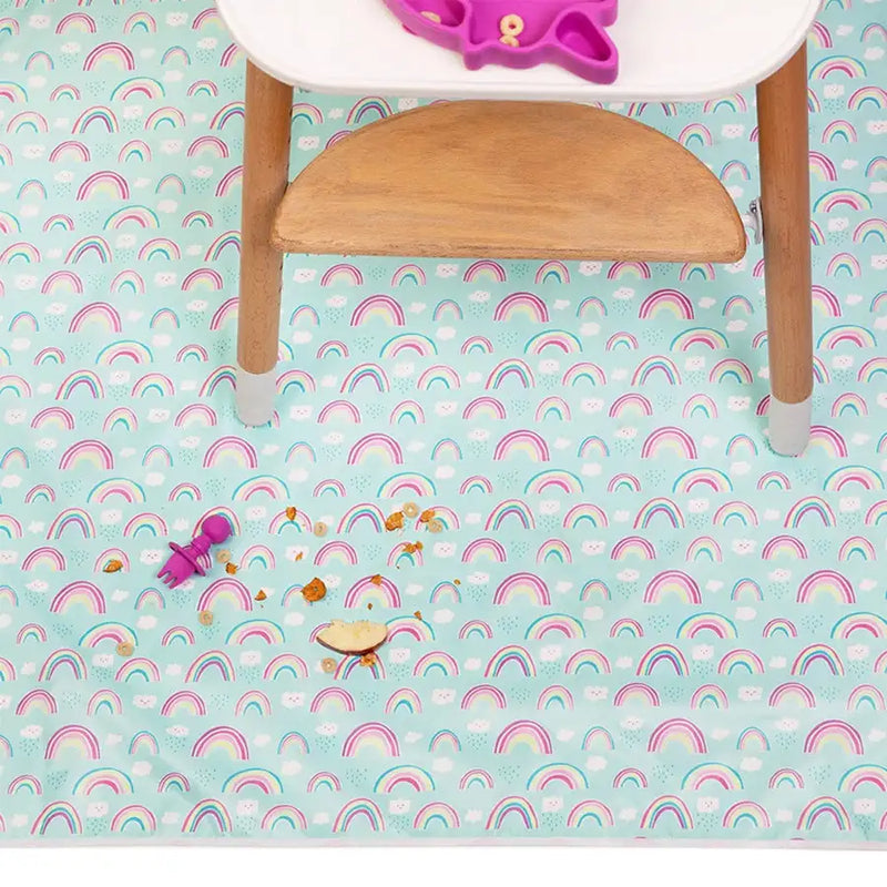 Bumkins Waterproof Splat Mat - Rainbows - Babyonline