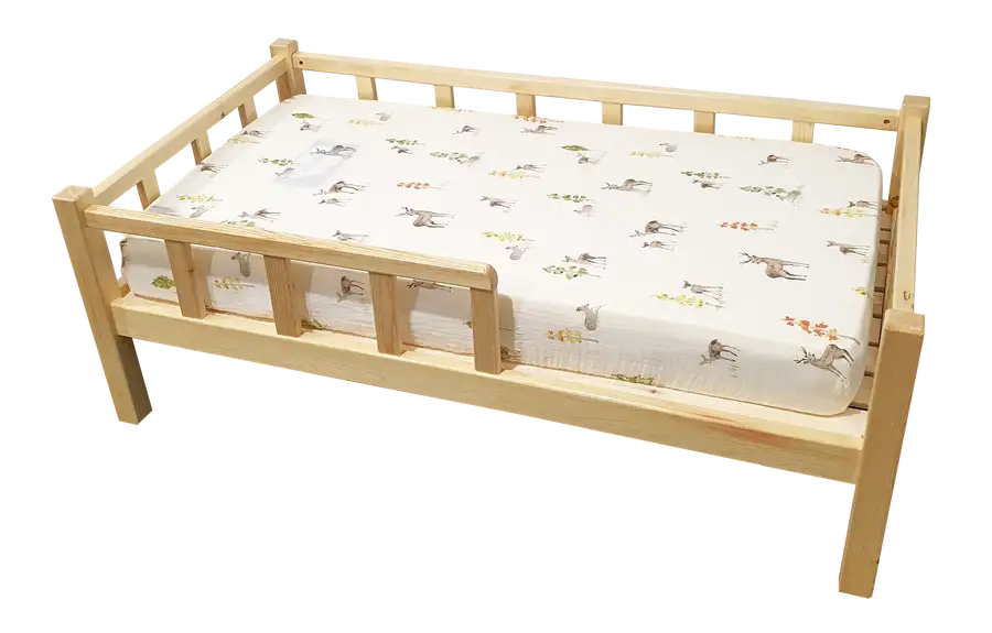 My First Bed - Olive Montessori Toddler Bed with Railing - Babyonline