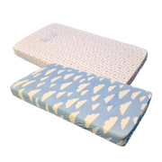 Sleep Tight Cotton Fitted Cot Sheet Pack of 2 BLUE - Babyonline
