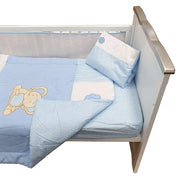 Sleep Tight Cot Bedding Set BLUE ELEPHANT - Babyonline