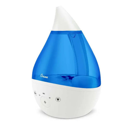 Crane 4-in-1 Filter Free Top Fill Drop Cool Mist Humidifier w/ Sound Machine - BLUE/WHITE - Babyonline