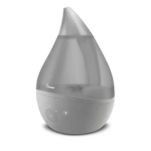 Crane 4-in-1 Filter Free Top Fill Drop Cool Mist Humidifier w/ Sound Machine - GREY - Babyonline