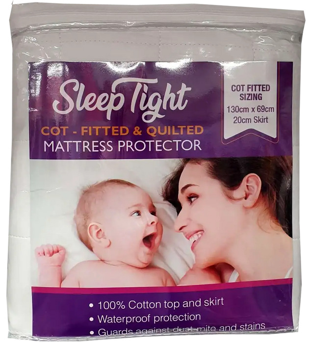 Sleep Tight Fitted Cot Mattress Protector - Babyonline