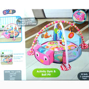 3-in-1 Baby Activity Gym Mat & Ball Pit OWL - 88970 - Babyonline