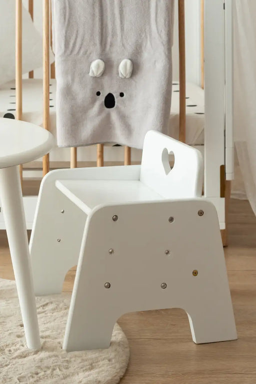 Kapai Wooden Childrens Chair WHITE - Babyonline