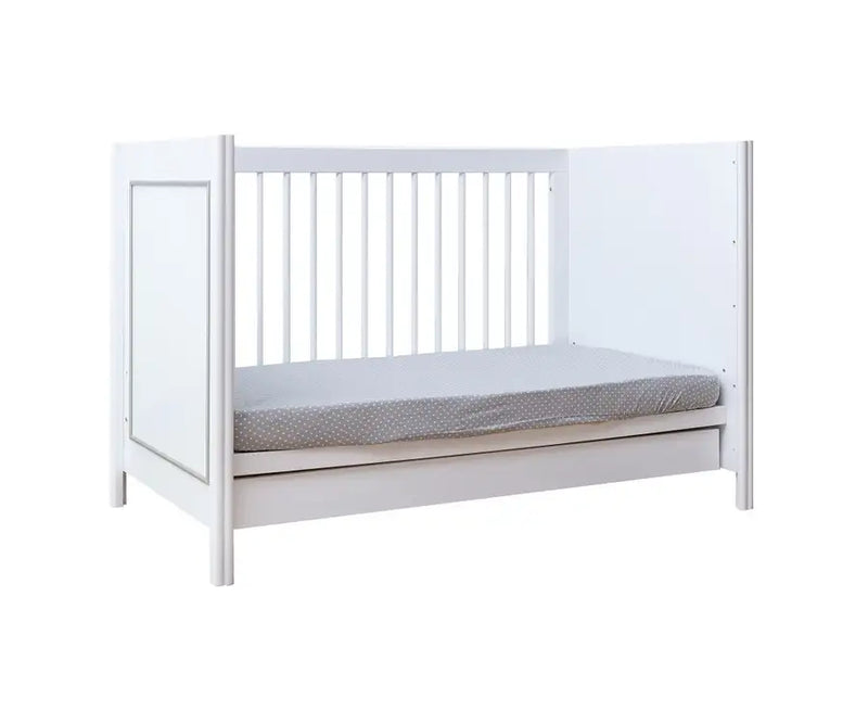 Kapai MERCURY Wooden Baby Cot Drop Side with Drawer - Babyonline