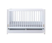 Kapai MERCURY Wooden Baby Cot Drop Side with Drawer - Babyonline