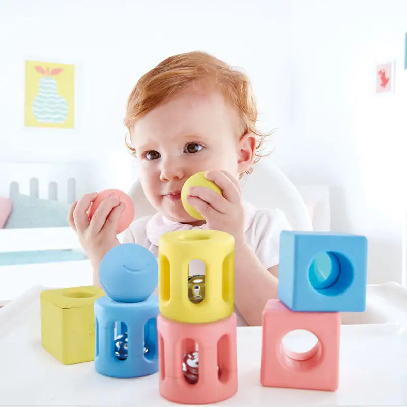 Hape Geometric Rattle Trio - Babyonline