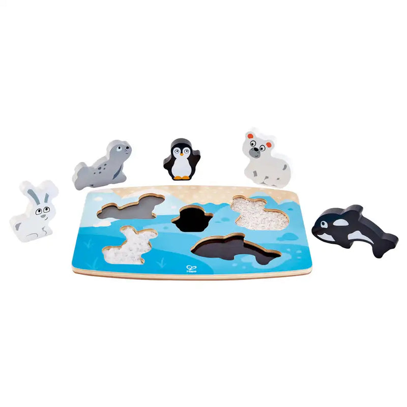 Hape Polar Animal Tactile Puzzle - Babyonline